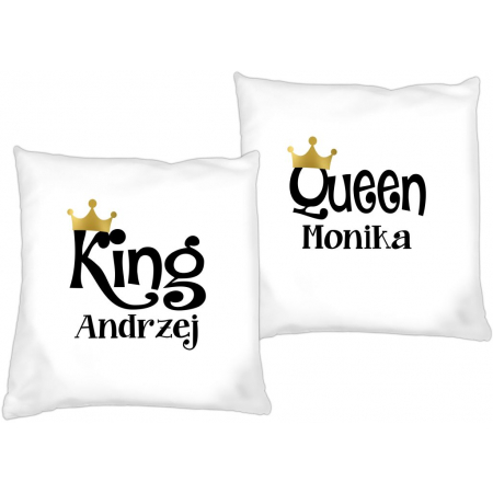 Poduszki dla par zakochanych King Queen 5
